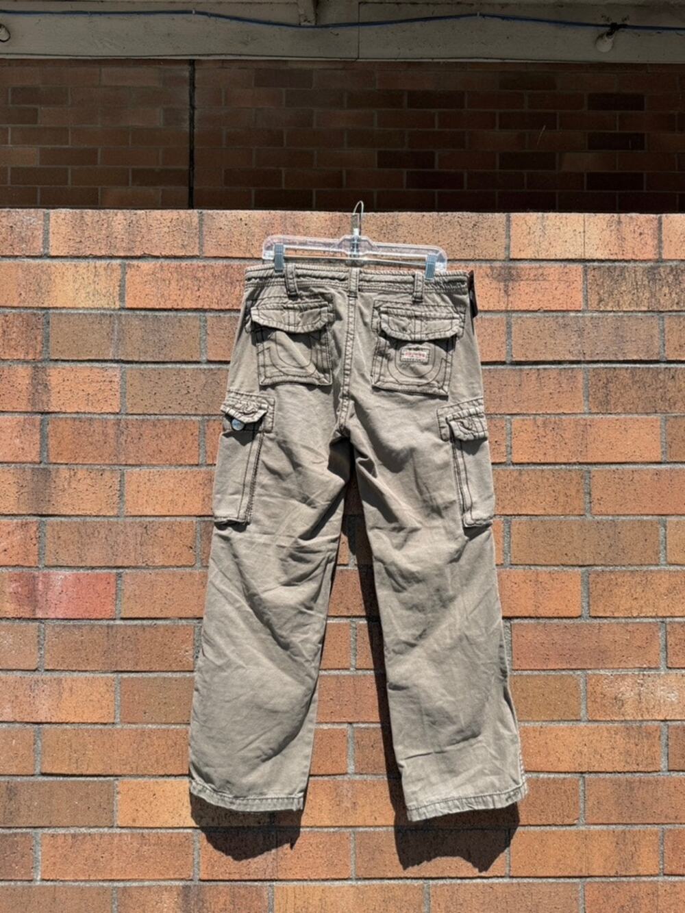 Y2K True Religion Vintage Olive Green Khaki Anthony Cargo Pants Ricky Super T